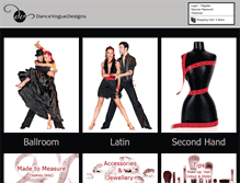 Tablet Screenshot of dancevoguedesigns.com